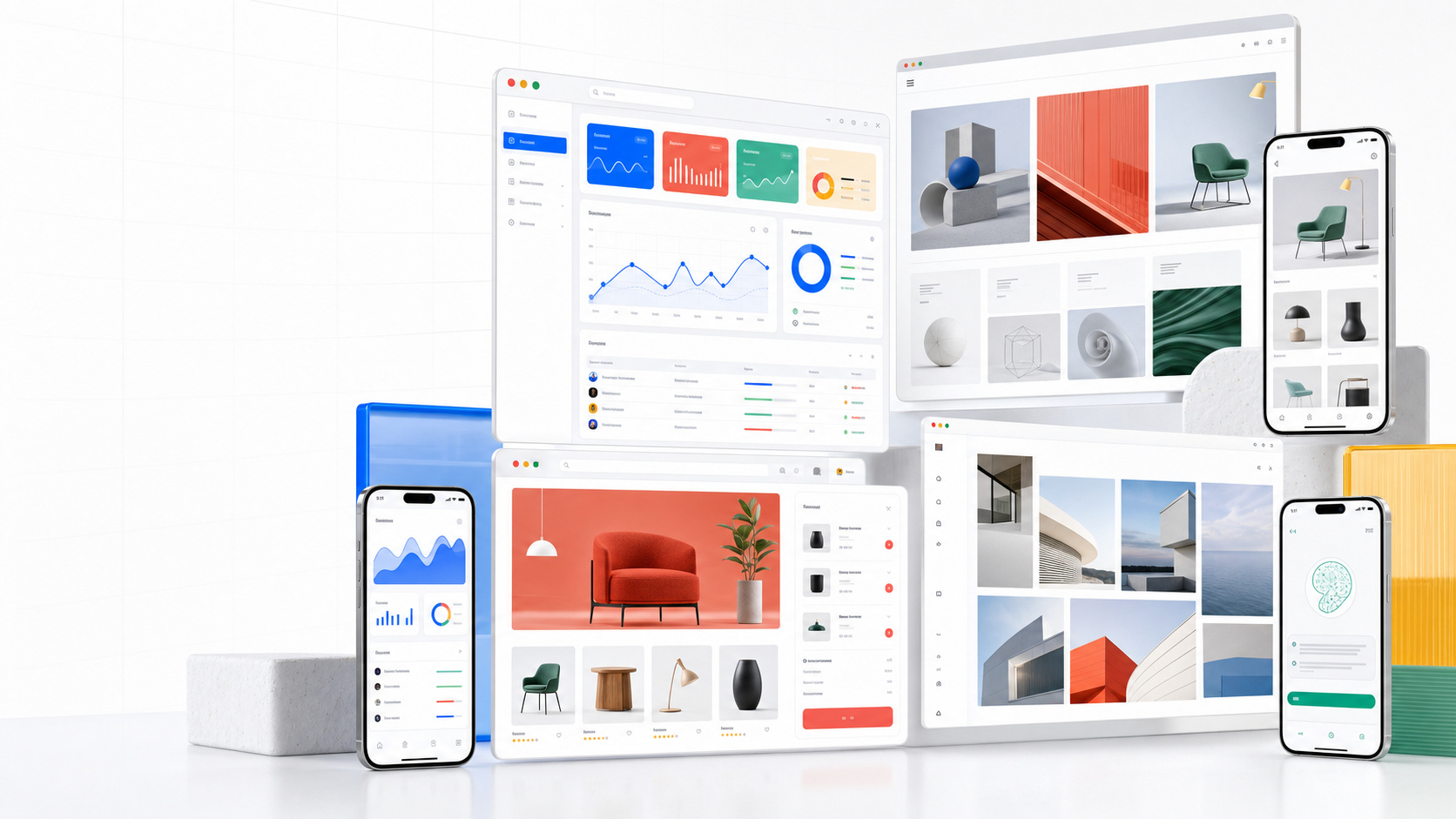 Collection of premium digital template previews