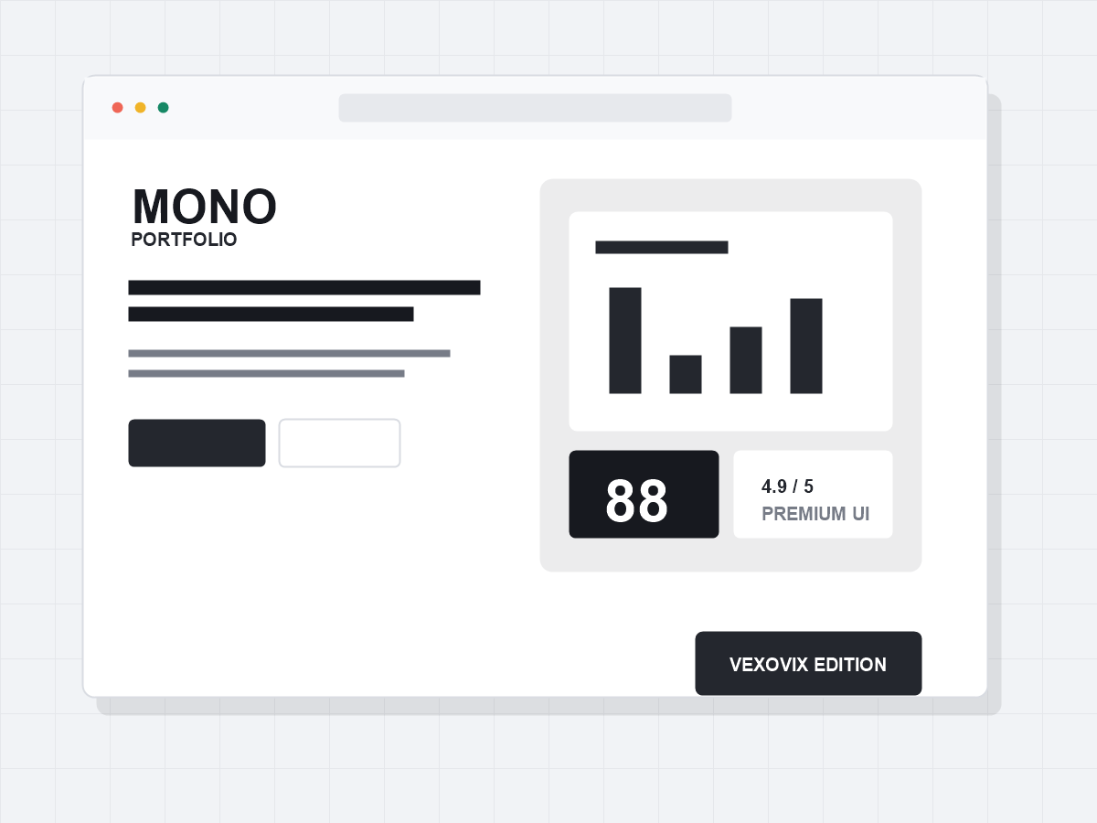 Mono Portfolio Website Template