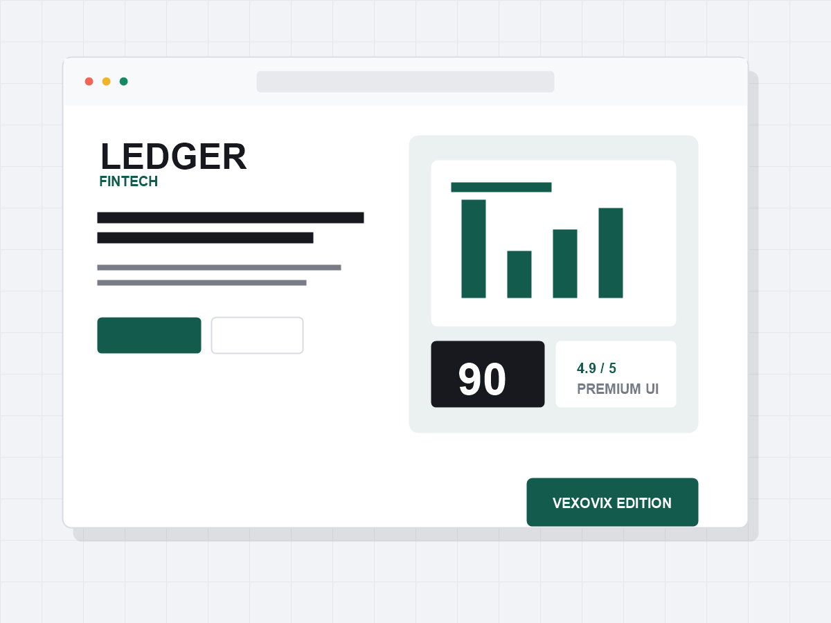 Ledger Fintech SaaS Template